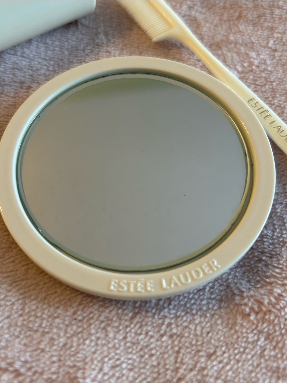 Estée Lauder Lucious Crème Mascara Lustrous Black RARE w/ travel compact & brush - Picture 3 of 4